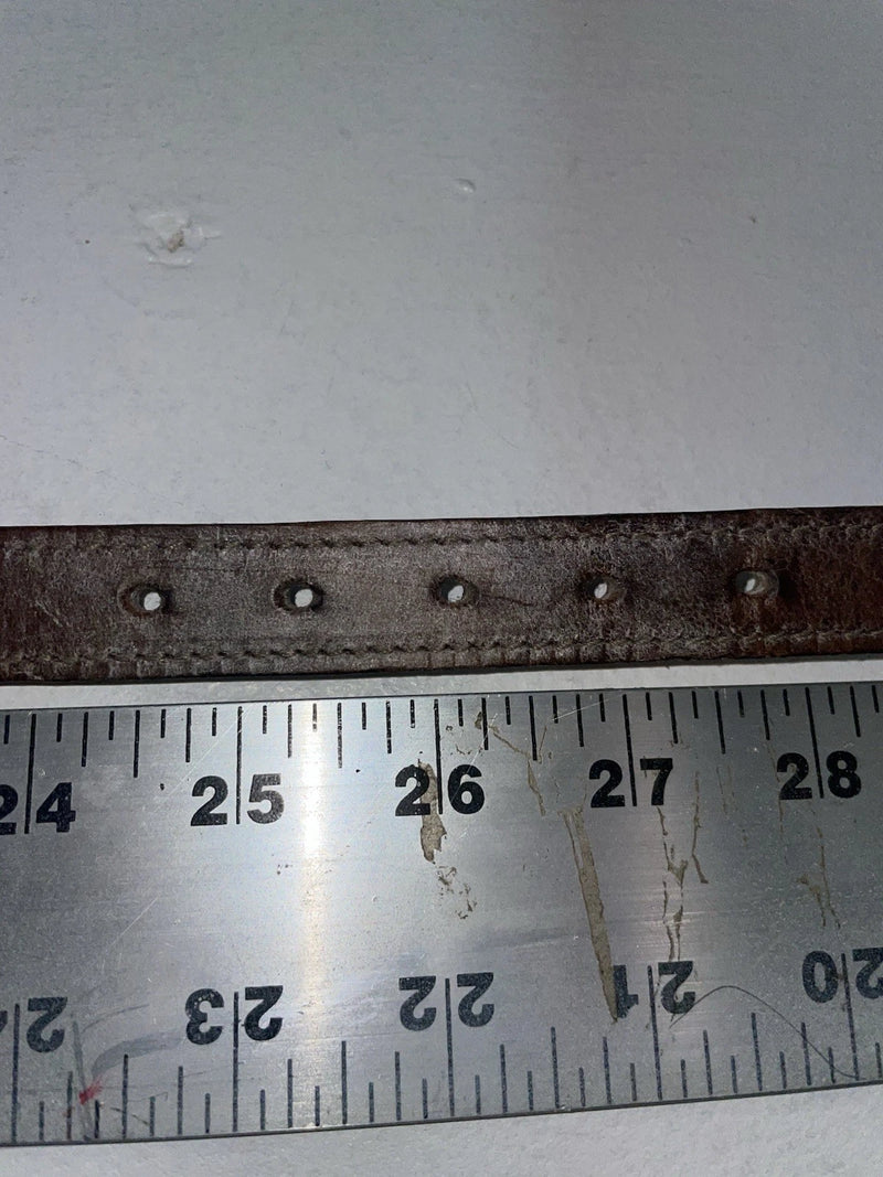New Brown Genuine Leather Dos Amigos Beaded 26” Belt #AM486L Z-65