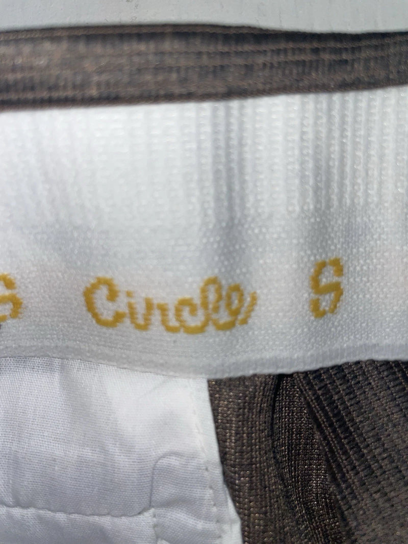 New Vintage Brown Circle S Polyester Pants #CS5091 SS-13