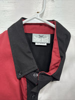 New Men’s Cowboy Threads Black Red White Long Sleeve Button Up Medium O-60