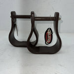 New Weaver Brown Plastic Adult Stirrups #30-1134 FF-4