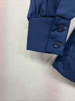 New Kids Fenton Navy Blue Long Sleeve Button Up Size 6 YY-63
