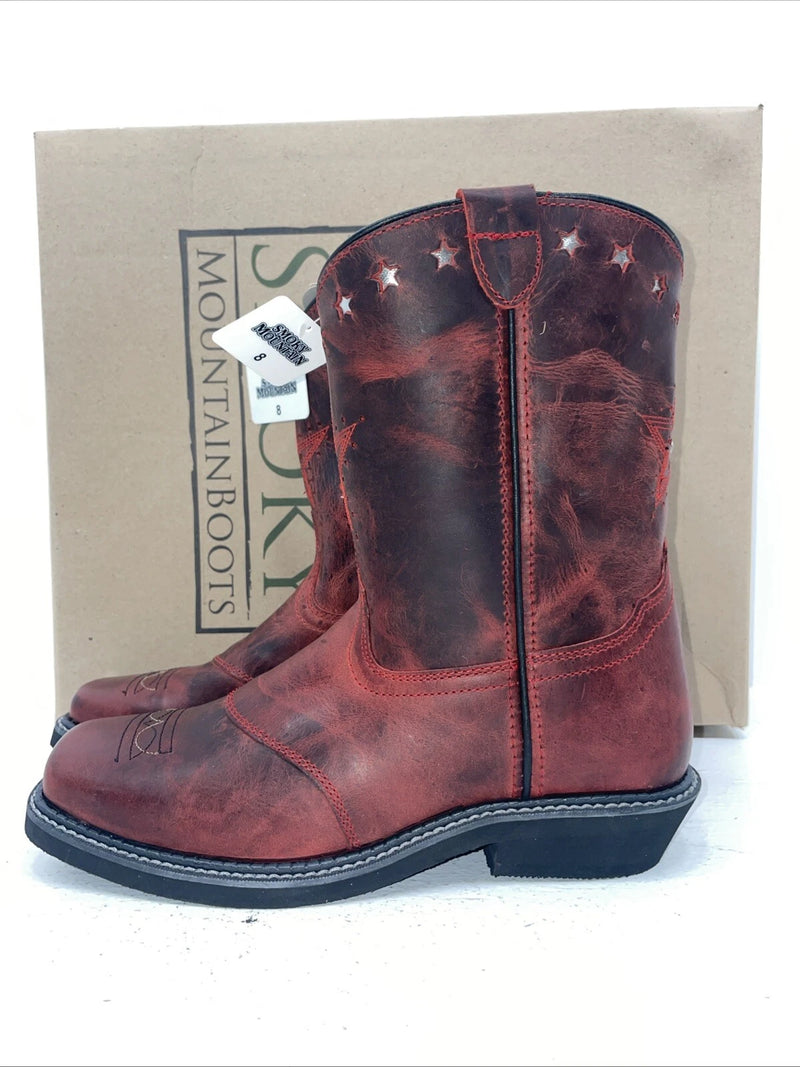 New Women’s Red Smoky Mountain Cowboy Boots. 6452 8. 16-54
