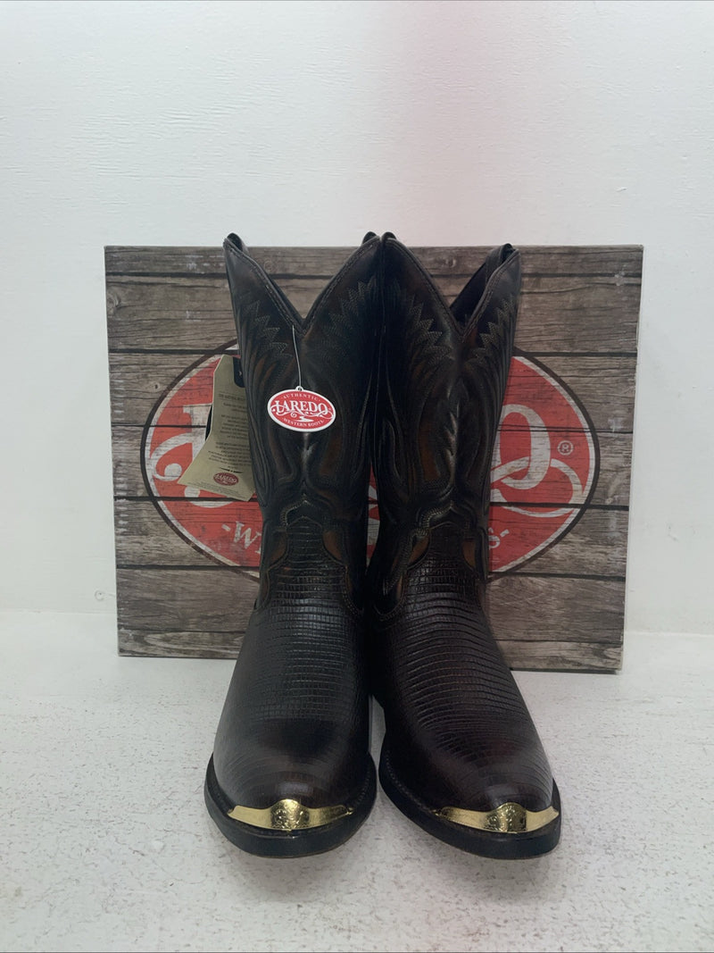 New Men’s Brown Laredo Cowboy Boots. 68082 9 E W. 3-72