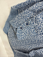 New Women’s Miller Blue Designed Long Sleeve Pearl Snap 16 X 34 XL II-10