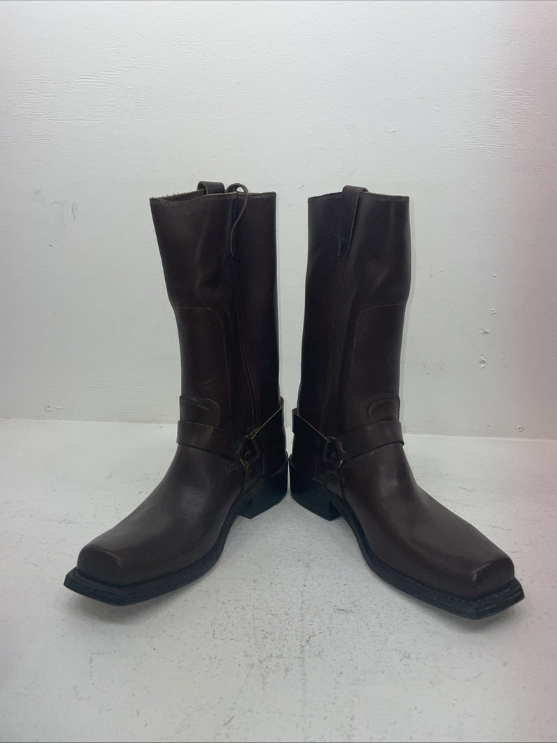 New Men’s Brown Rodeo Cowboy Boots. 38 9.5 9 1/2 D. 6-102