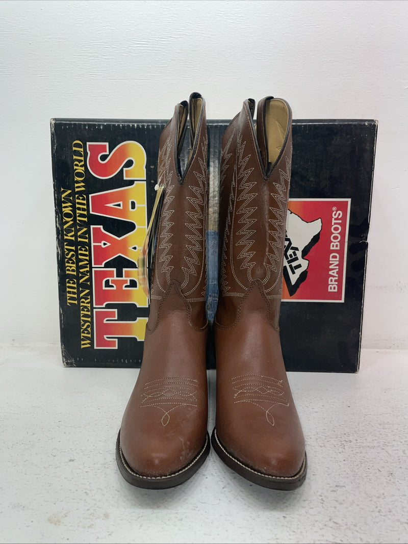 New Men’s Brown Texas Brand Cowboy Boots. 4501 9 M. 4-50
