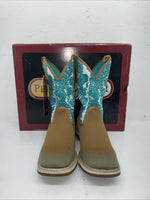 New Women’s Turquoise Laredo Cowboy Boots. 5957 8.5 8 1/2 M. 2-35