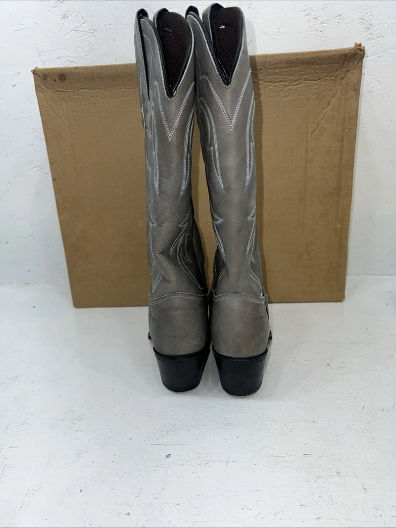 New Women’s Gray Kenny Rodger’s Cowboy Boots. F403 5.5 5 1/2 M. 20-58