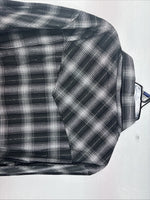 New Women’s Cumberland Black Plaid Long Sleeve Pearl Snap 2XL GG-12