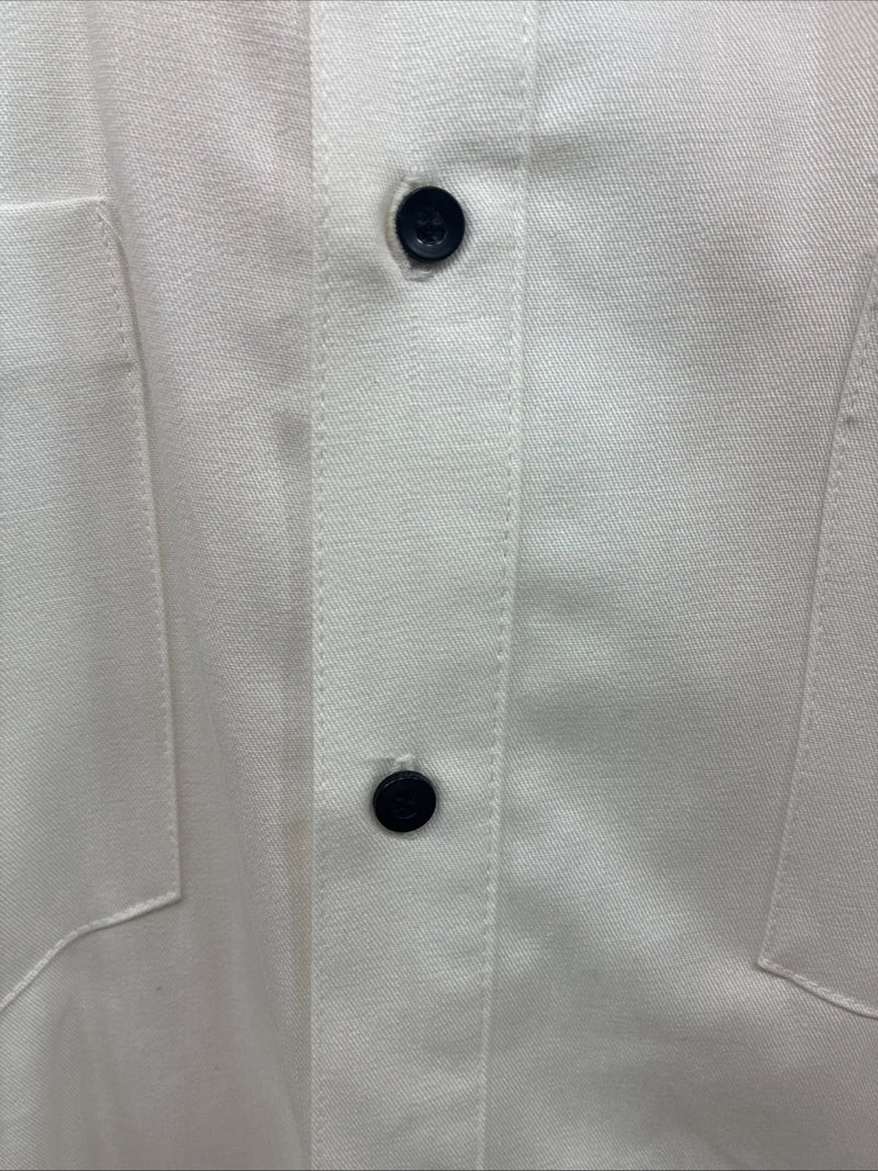 New Men’s Cowboy Threads White Black Long Sleeve Button Up Large V-98