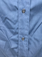 New Women’s Fenton Blue Long Sleeve Pearl Snap Size 30 YY-20