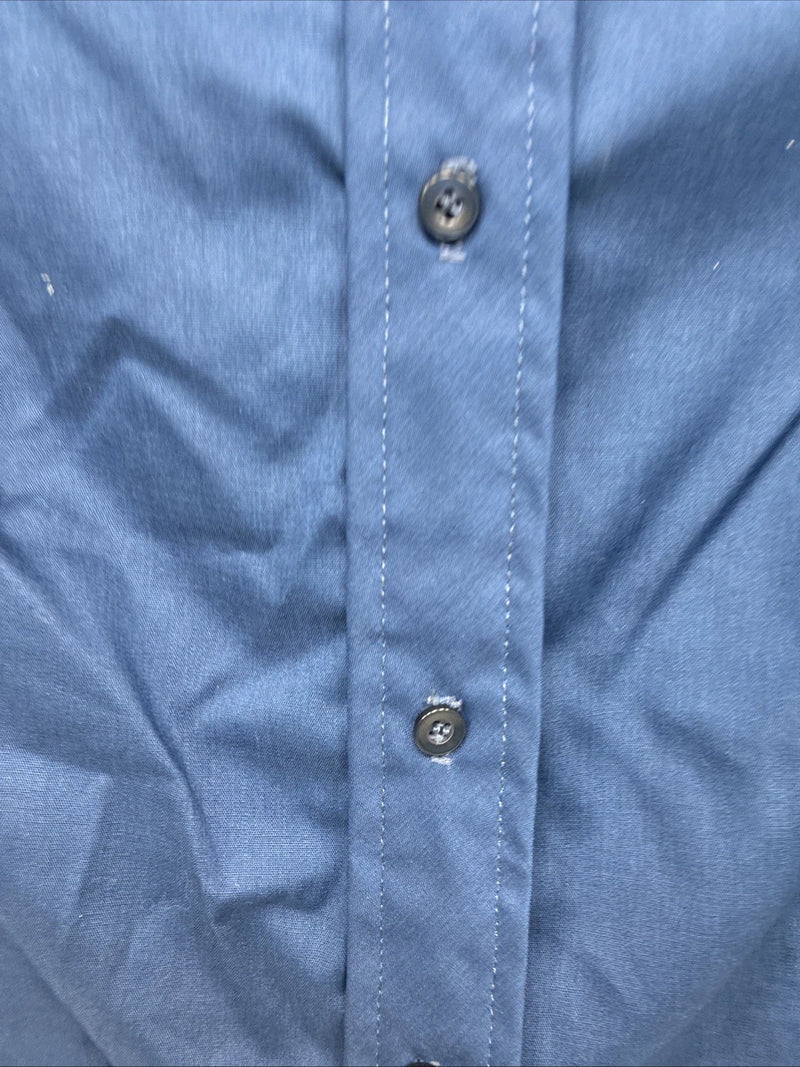 New Women’s Fenton Blue Long Sleeve Pearl Snap Size 30 YY-20