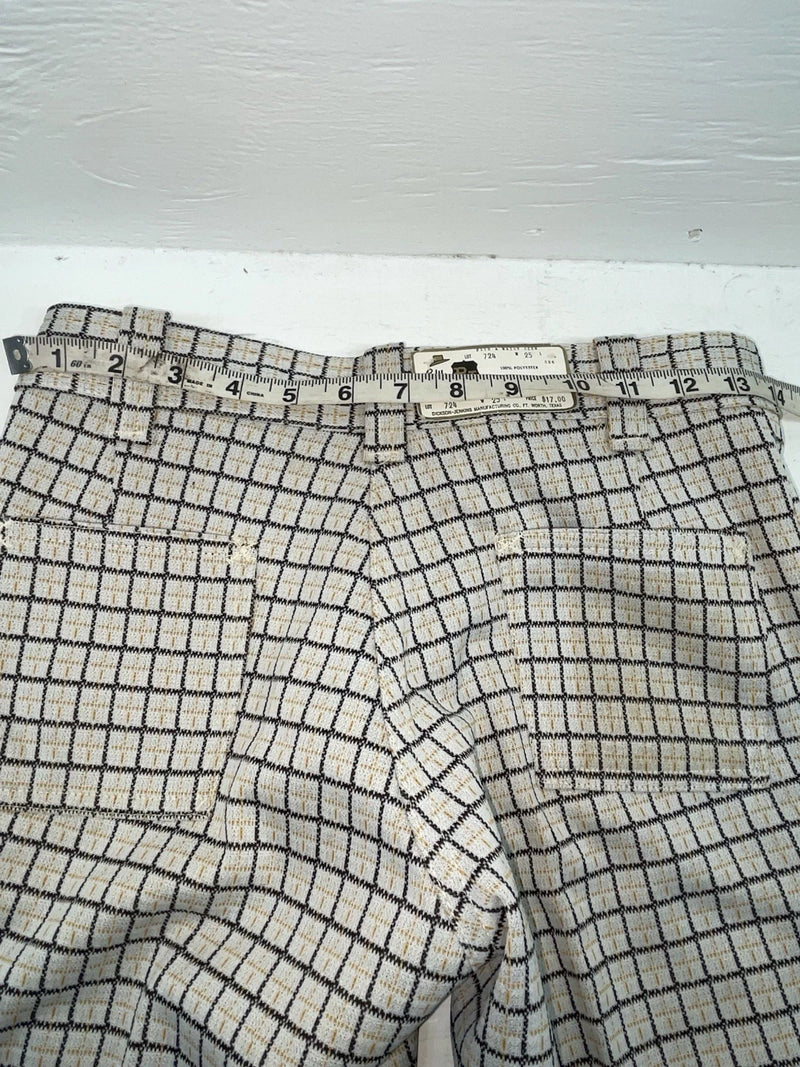 New Vintage Yellow And Black Striped Dickson Jenkins Polyester Pants #724 VV-69
