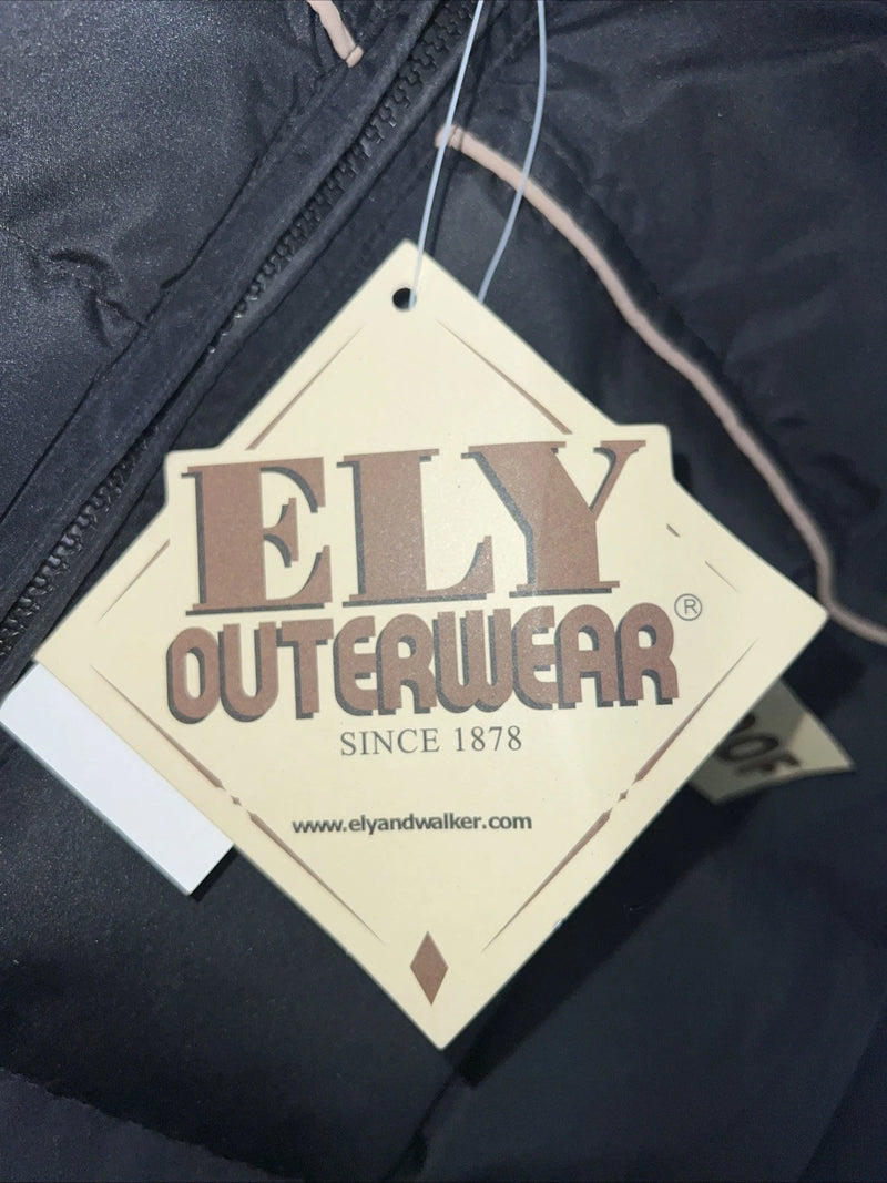 New Men ELY Cattleman XL Black Puffer Vest #241120 LLL-44
