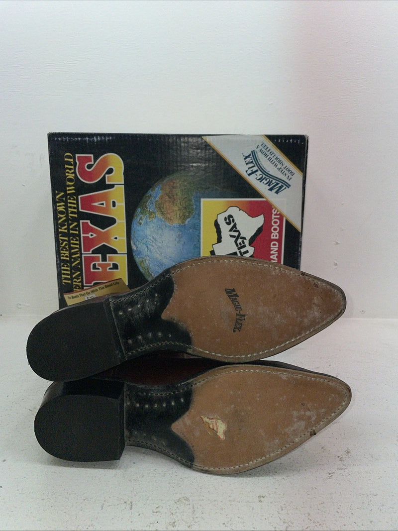 New Men’s Red Texas Brand Cowboy Boots. 7863 9.5 9 1/2 D. 7-97