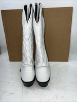 New Women’s White Capezio Cowboy Boots.  L 400 7 M. 18-130