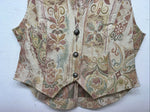 New Women’s Longhorn Multicolor Floral Vest Large #5652 WW-40