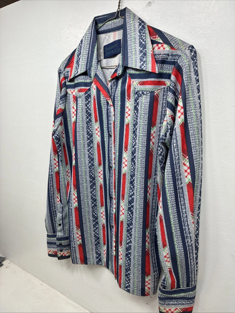 New Women’s Panhandle Slim Multicolor Design Long Sleeve Pearl Snap 36 MM-89