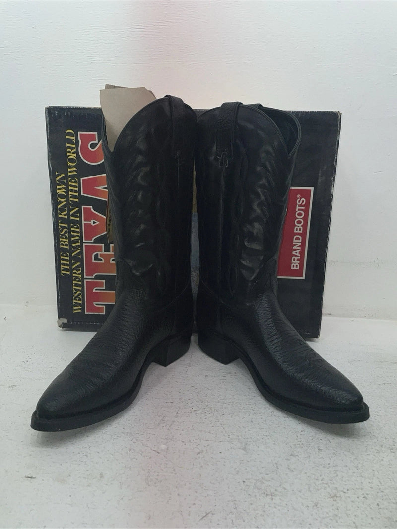 New Men’s Black Texas Brand Cowboy Boots. 8040 8 E E. 3-141