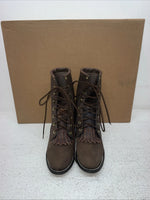 New Women’s Brown Lace Up Texas Brand Cowboy Boots. 4471 5 M. 2-56