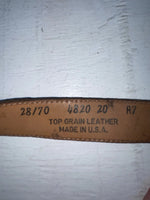 New Brown Genuine Leather Wrangler 28” Belt #4820 JJ-106