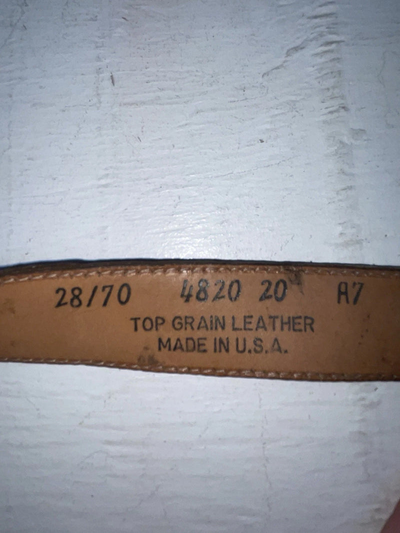 New Brown Genuine Leather Wrangler 28” Belt #4820 JJ-106