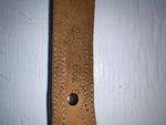 New Brown Genuine Leather Nocona Silver Pendent 28” Belt #399 JJ-143
