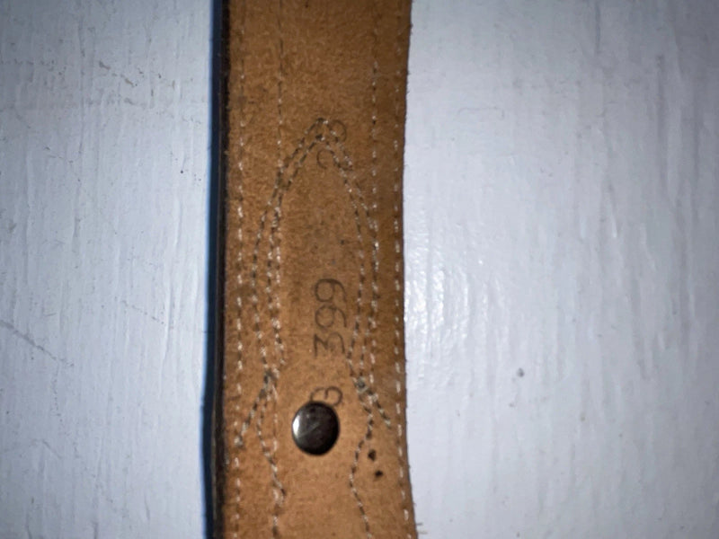 New Brown Genuine Leather Nocona Silver Pendent 28” Belt #399 JJ-143