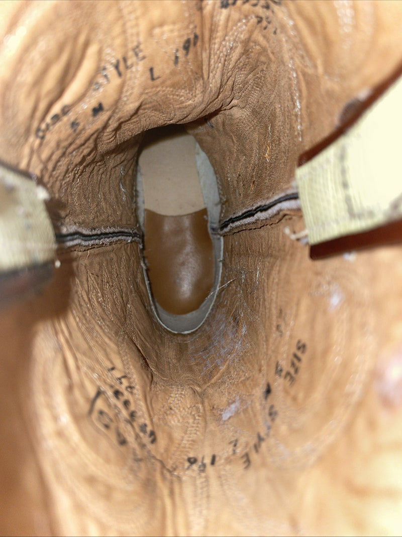 New Youth Brown Texas Brand Cowboy Boots. B 196 5 M. 2-113