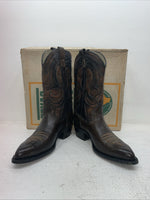 New Men’s Brown Texas Brand Cowboy Boots. 6611 9.5 9 1/2 E E. 4-43