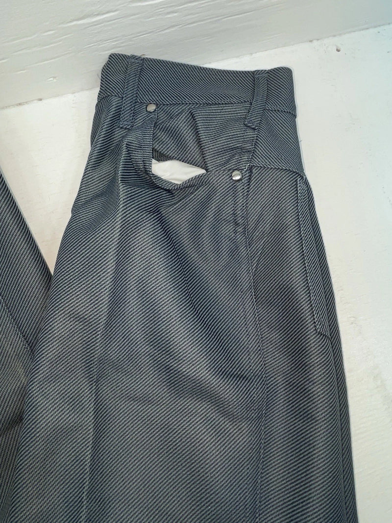New Vintage Blue Miller Polyester Pants #2624 VV-60
