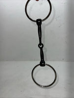 New Congress Leather O Ring Smooth Mouth Snaffle 5” Bit. #47784 U-9