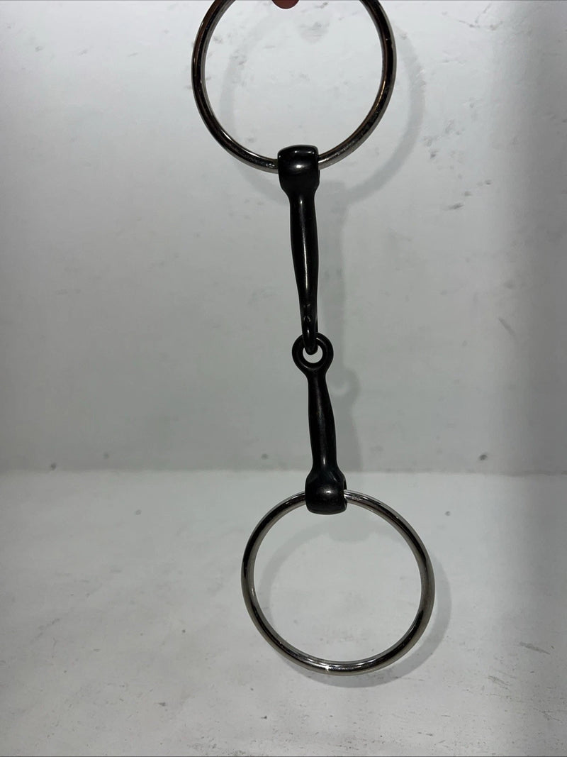 New Congress Leather O Ring Smooth Mouth Snaffle 5” Bit. #47784 U-9