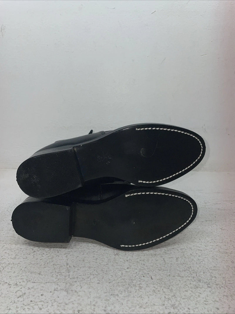 New Youth Black Lace Up Bronco Cowboy Boots. 3050 3.5 3 1/2 D. 22-43￼