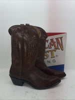 New Men’s Brown American West Cowboy Boots. 68103 14 D. 8-66