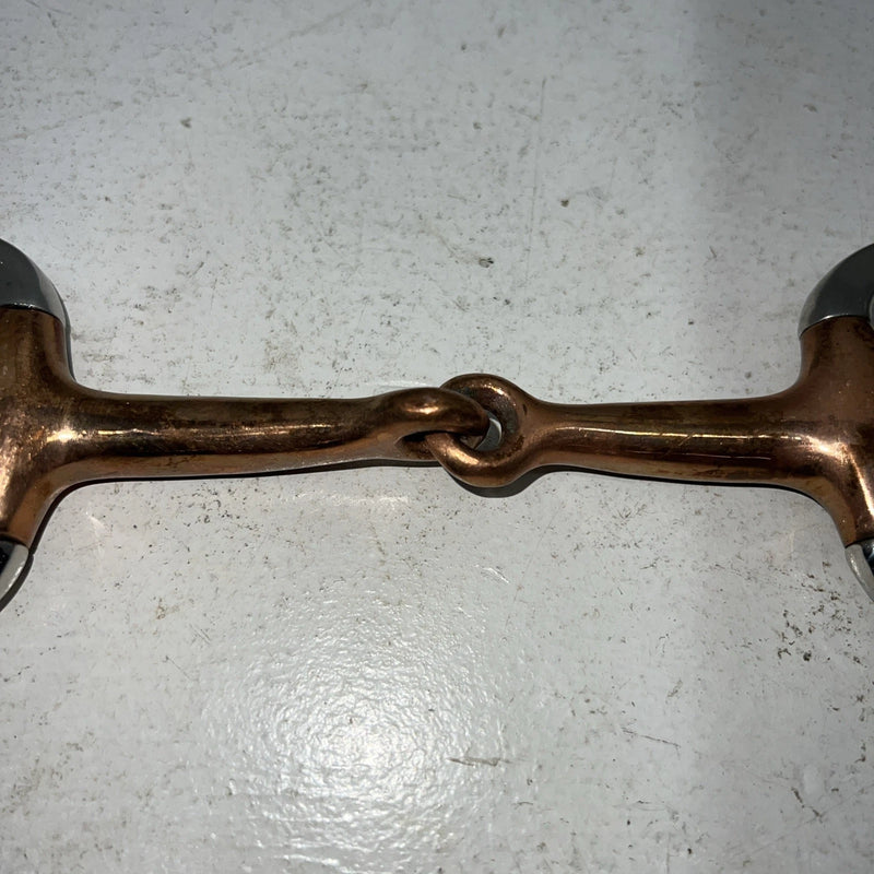New Congress Leather 5” Eggbutt Copper Snaffle Y-505