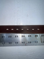 New Brown Genuine Leather Wrangler Weaved And Pendent 24” Belt #5503/28 NN-49
