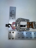 New Cow Print Genuine Leather Blazin Roxx Bling S Belt #N3510602 Z-59