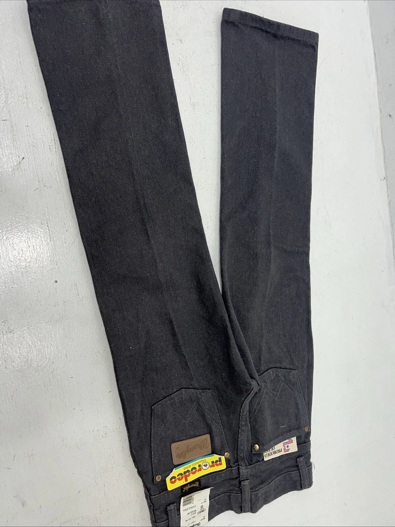New Boys Grey Wrangler Cowboy Cut Pro Rodeo Denim Jeans. 8/24 B-26