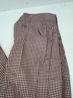 New Vintage Red And White Checkered Lee Polyester Pants #2600362 SS-74