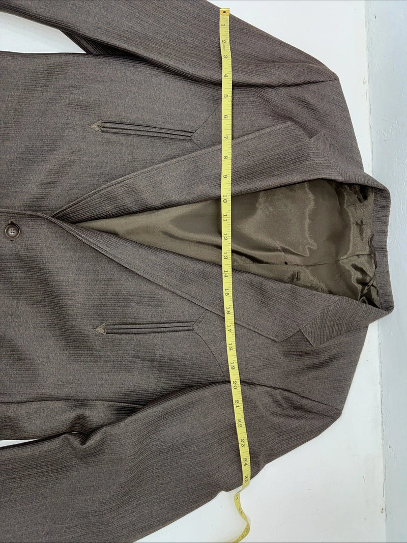 New Circle S Brown Suit Jacket 42L #25832 T-604