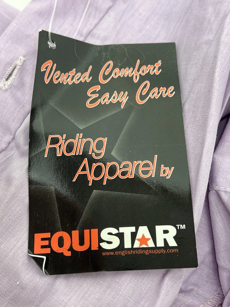 New Women’s Purple EQUISTAR Short Sleeve English Riding Shirt. 42 G-32
