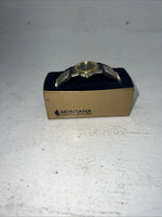 New Women’s Round Silver Bangle Star Watch. MT812 D-14