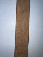 New Brown Genuine Leather Tooled 32” Belt #1442B Z-62