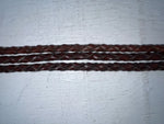 New Brown Genuine Leather Braided Rope 30” Belt #02/4703 NN-55