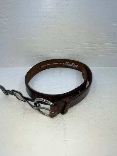New Brown Genuine Leather Nocona 28” Belt #0713544 Z-159