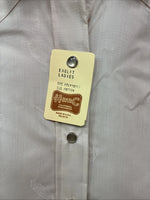 New Women’s H Bar C Tan Designed Long Sleeve Pearl Snap Size 34 II-90