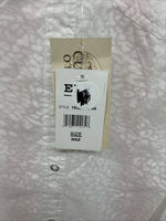 New Women’s Cumberland White Cheetah Print Long Sleeve Pearl Snap Medium LL-65