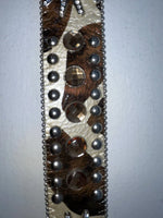 New Cow Print Genuine Leather Blazin Roxx Bling S Belt #N3510602 Z-59