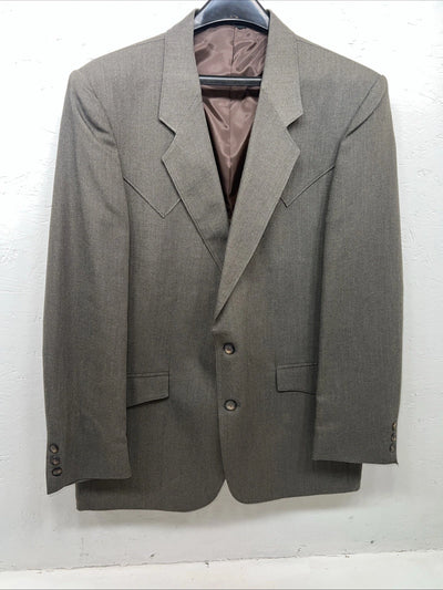 New Men’s Grey HbarC California Ranchwear Suit Coat 42R WW-83
